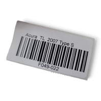 2007-2008 Acura TL Type-S Quarter Panel Marker Right/Passenger Side 33650-SEP-A11, F049, OEM, 2007, 2008