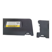2007-2008 Acura TL Sun Visor Sunvisor Left/Right Set Black, 83280-SEP-A02ZE, F049, OEM, 2007, 2008