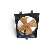 2004-2008 Acura TL AC Condenser Cooling Fan Assembly 38616-P8F-A01, F049, OEM, 2004, 2005, 2006, 2007, 2008