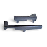 2007-2008 Acura TL Rocker Panel Molding Assembly Left/Driver Black 71950-SEP-A21ZB, F049, OEM, 2007, 2008