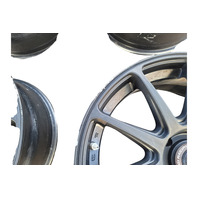 2004-2008 Acura TL Motegi MR127 CS10 18x8 5x114.3 +38 Satin Black Wheels Rims Set of 4, F049, OEM, 2004, 2005, 2006, 2007, 2008