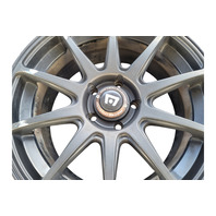 2004-2008 Acura TL Motegi MR127 CS10 18x8 5x114.3 +38 Satin Black Wheels Rims Set of 4, F049, OEM, 2004, 2005, 2006, 2007, 2008