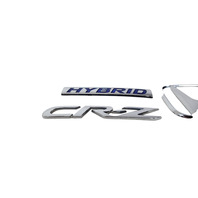 2011-2016 Honda CR-Z CRZ Emblem Logo "CR-Z" Rear Trunk, 75722-SZT-G01, 75701-SZT-G01, F050, OEM, 2011, 2012, 2013, 2014, 2015, 2016