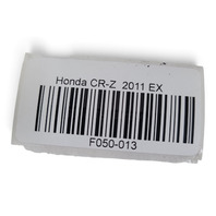 2011 Honda CR-Z CRZ Sun Shade Visor Left/Right Set Light Gray/Grey 83230-SZT-A11ZA, F050, OEM
