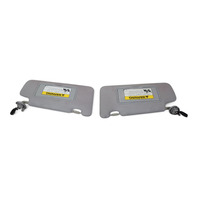 2011 Honda CR-Z CRZ Sun Shade Visor Left/Right Set Light Gray/Grey 83230-SZT-A11ZA, F050, OEM