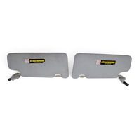 2011 Honda CR-Z CRZ Sun Shade Visor Left/Right Set Light Gray/Grey 83230-SZT-A11ZA, F050, OEM 2011 Honda CR-Z CRZ Sun Shade Visor Left/Right Set Light Gray/Grey 83230-SZT-A11ZA, F050, OEM