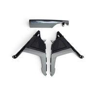 2011-2016 Honda CR-Z CRZ Center Console Cover Trim Panel Left/Right Set(3), 77272-SZT-G01ZA, F050, OEM, 2011, 2012, 2013, 2014, 2015, 2016