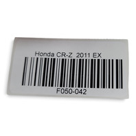 2011-2012 Honda CR-Z CRZ Front Door Panel Lining Left/Passenger Black/Gray, 83550-SZT-A12ZA, F050, OEM, 2011, 2012