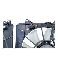 2011-2016 Honda CR-Z CRZ A/C Radiator Cooling Fan Set w/ Shroud 38611-RBB-003, F050, OEM, 2011, 2012, 2013, 2014, 2015, 2016