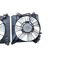 2011-2016 Honda CR-Z CRZ A/C Radiator Cooling Fan Set w/ Shroud 38611-RBB-003, F050, OEM, 2011, 2012, 2013, 2014, 2015, 2016