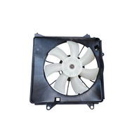 2011-2016 Honda CR-Z CRZ A/C Radiator Cooling Fan Set w/ Shroud 38611-RBB-003, F050, OEM, 2011, 2012, 2013, 2014, 2015, 2016