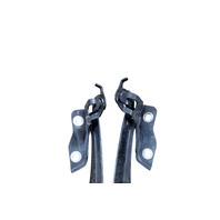 2011-2016 Honda CR-Z CRZ Hood Hinges Left/Right Set White, 60120-SZT-G00ZZ, F050, OEM, 2011, 2012, 2013, 2014, 2015, 2016