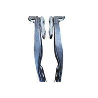 2011-2016 Honda CR-Z CRZ Hood Hinges Left/Right Set White, 60120-SZT-G00ZZ, F050, OEM, 2011, 2012, 2013, 2014, 2015, 2016