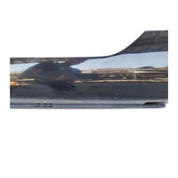 2011-2015 Honda CR-Z CRZ Rocker Panel Molding Left/Driver Black, 71850-SZT-G01ZE, F050, OEM, 2011, 2012, 2013, 2014, 2015