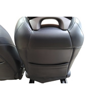 2011 Honda CR-Z EX Front Seat RARE Leather Pair Black, 81526-SZT-A01, 81126-SZT-A01, F050, OEM, 2011