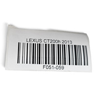 2011-2014 Lexus CT200h Front Door Panel Trim Right Camel Black, 67610-76022-42, F051, OEM, 2011, 2012, 2013, 2014