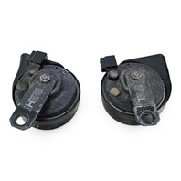 2011-2017 Lexus CT200h High/Low Pitch Horn Set 86510-75010, 86520-75010, F051, OEM, 2011, 2012, 2013, 2014, 2015, 2016, 2017