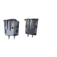 2011-2017 Lexus CT200h Rear Right/Left Reinforcement Bracket Pieces Grey Set 52015-76020, F051, OEM, 2011, 2012, 2013, 2014, 2015, 2016, 2017