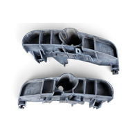 2011-2017 Lexus CT200H Rear Right/Left Bumper Retainer Bracket Set 52563-76010, F051, OEM, 2011, 2012, 2013, 2014, 2015, 2016, 2017