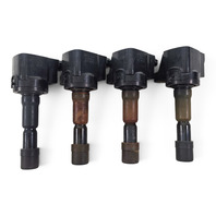2011-2016 Honda CR-Z CRZ Ignitor Ignition Coil Plug Set (4) 30520-RB0-S01, F052, OEM, 2011, 2012, 2013, 2014, 2015, 2016