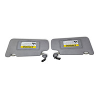 2011 Honda CR-Z CRZ Sun Shade Visor Left/Right Set Light Gray/Grey 83230-SZT-A11ZA, F052, OEM
