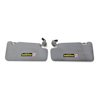 2011 Honda CR-Z CRZ Sun Shade Visor Left/Right Set Light Gray/Grey 83230-SZT-A11ZA, F052, OEM
