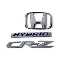 2011-2016 Honda CR-Z CRZ Emblem Logo "CR-Z" Rear Trunk, 75722-SZT-G01, 75701-SZT-G01, F052, OEM, 2011, 2012, 2013, 2014, 2015, 2016
