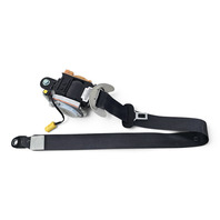 2011 Honda CR-Z CRZ Seat Belt Front Left/Driver Black, 04818-SZT-A00ZA, F052, OEM