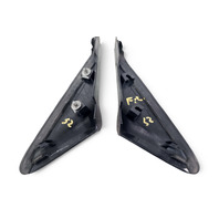 2011-2016 Honda CR-Z CRZ Front Right/Left Door Pillar Corner Garnish Mirror Molding Set, 75495-SZT-G01, F052, OEM, 2011, 2012, 2013, 2014, 2015, 2016