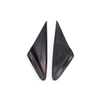 2011-2016 Honda CR-Z CRZ Front Right/Left Door Pillar Corner Garnish Mirror Molding Set, 75495-SZT-G01, F052, OEM, 2011, 2012, 2013, 2014, 2015, 2016