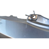 2011-2012 Honda CR-Z CRZ Rear Bumper Cover Assembly Silver Metallic, 04715-SZT-A90ZZ, F052, OEM, 2011, 2012