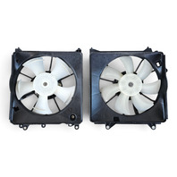 2011-2016 Honda CR-Z CRZ A/C Radiator Cooling Fan Set w/ Shroud 38611-RBB-003, F052, OEM, 2011, 2012, 2013, 2014, 2015, 2016