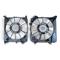 2011-2016 Honda CR-Z CRZ A/C Radiator Cooling Fan Set w/ Shroud 38611-RBB-003, F052, OEM, 2011, 2012, 2013, 2014, 2015, 2016