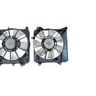 2011-2016 Honda CR-Z CRZ A/C Radiator Cooling Fan Set w/ Shroud 38611-RBB-003, F052, OEM, 2011, 2012, 2013, 2014, 2015, 2016