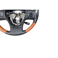 2010-2013 Lexus RX350 RX450h Wood Leather Steering Wheel, 45100-48390-C1, F053, OEM, 2010, 2011, 2012, 2013