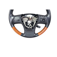 2010-2013 Lexus RX350 RX450h Wood Leather Steering Wheel, 45100-48390-C1, F053, OEM, 2010, 2011, 2012, 2013