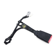 2010-2015 Lexus RX450H Front Right/Passenger Seat Belt Buckle Black, 73230-48340-C0, F053, OEM, 2010, 2011, 2012, 2013, 2014, 2015