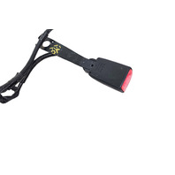 2010-2015 Lexus RX450H Front Right/Passenger Seat Belt Buckle Black, 73230-48340-C0, F053, OEM, 2010, 2011, 2012, 2013, 2014, 2015