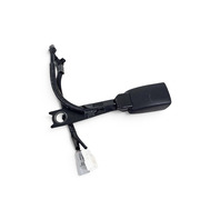 2010-2015 Lexus RX450H Front Right/Passenger Seat Belt Buckle Black, 73230-48340-C0, F053, OEM, 2010, 2011, 2012, 2013, 2014, 2015