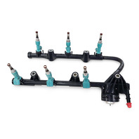 2010-2015 Lexus RX450H Fuel Rail Injector Assembly W/ 6 Injectors 23870-0P011, F053, OEM, 2010, 2011, 2012, 2013, 2014, 2015