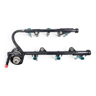 2010-2015 Lexus RX450H Fuel Rail Injector Assembly W/ 6 Injectors 23870-0P011, F053, OEM, 2010, 2011, 2012, 2013, 2014, 2015