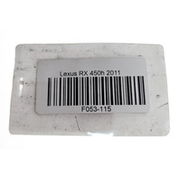 2010-2013 Lexus RX450H Liftgate Trunk Lid Motor 68910-0E024, F053, OEM, 2010, 2011, 2012, 2013