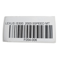 2001-2005 Lexus IS300 Front A Pillar Trim Garnish Pair, 62211-53031-B0, 62212-53032-B0, F054, OEM, 2001, 2002, 2003, 2004, 2005