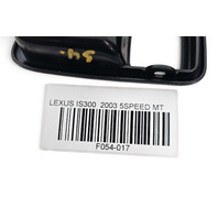 2001-2005 Lexus IS300 Interior Door Handle Bezel Trim Set(4) 69278-22050-C0, 69277-22090-C0, F054, OEM, 2001, 2002, 2003, 2004, 2005