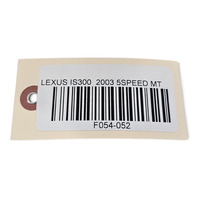2001-2005 Lexus IS300 Fuse Box Block Junction Relay Cowl Right Side, 82733-53022, F054, OEM, 2001, 2002, 2003, 2004, 2005