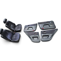 2002-2004 Lexus IS300 Black Leather Suede Complete Seat Door Panel Interior Set, F054, OEM, 2002, 2003, 2004