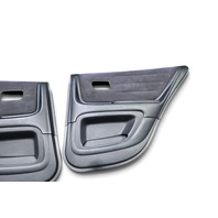 2002-2004 Lexus IS300 Black Leather Suede Complete Seat Door Panel Interior Set, F054, OEM, 2002, 2003, 2004