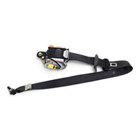 2012-2016 Honda CR-Z CRZ Seat Belt Front Left/Driver Black, 04818-SZT-A01ZC, F055, OEM, 2012, 2013, 2014, 2015, 2016