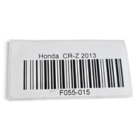 2011-2016 Honda CR-Z CRZ Front Pillar Cover Trim Garnish Left/Right Set, 73152-SZT-G01, F055, OEM, 2011, 2012, 2013, 2014, 2015, 2016