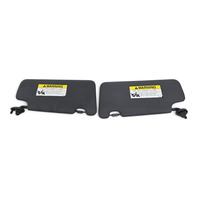2012-2016 Honda CR-Z CRZ Sun Shade Visor Left/Right Set Gray/Grey, 83230-SZT-A21ZB, 83280-SZT-A21ZB, F055, OEM, 2012, 2013, 2014, 2015, 2016